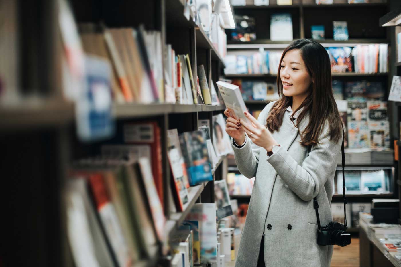 Shopping in Bookstore